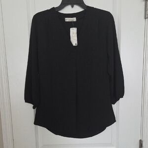 Jon & Anna Classic Black Blouse